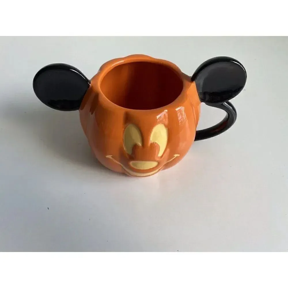 Halloween Disney Mickey Mouse Pumpkin Coffee Mug Cup Jack-O-Lantern NEW‎